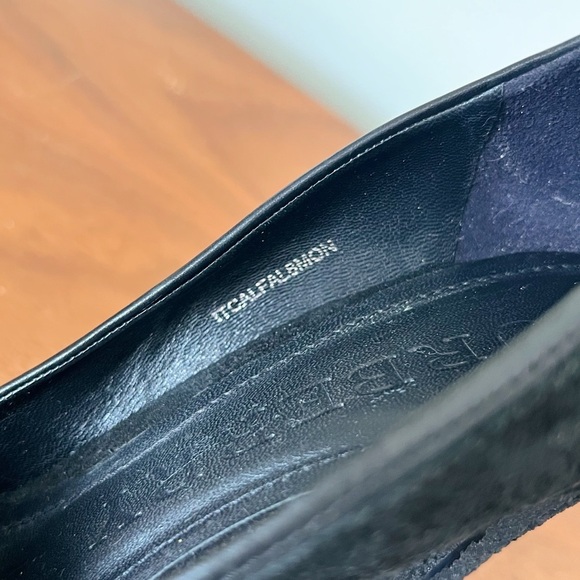 Burberry • black suede platform heels stiletto pumps point almond toe - Picture 5 of 11